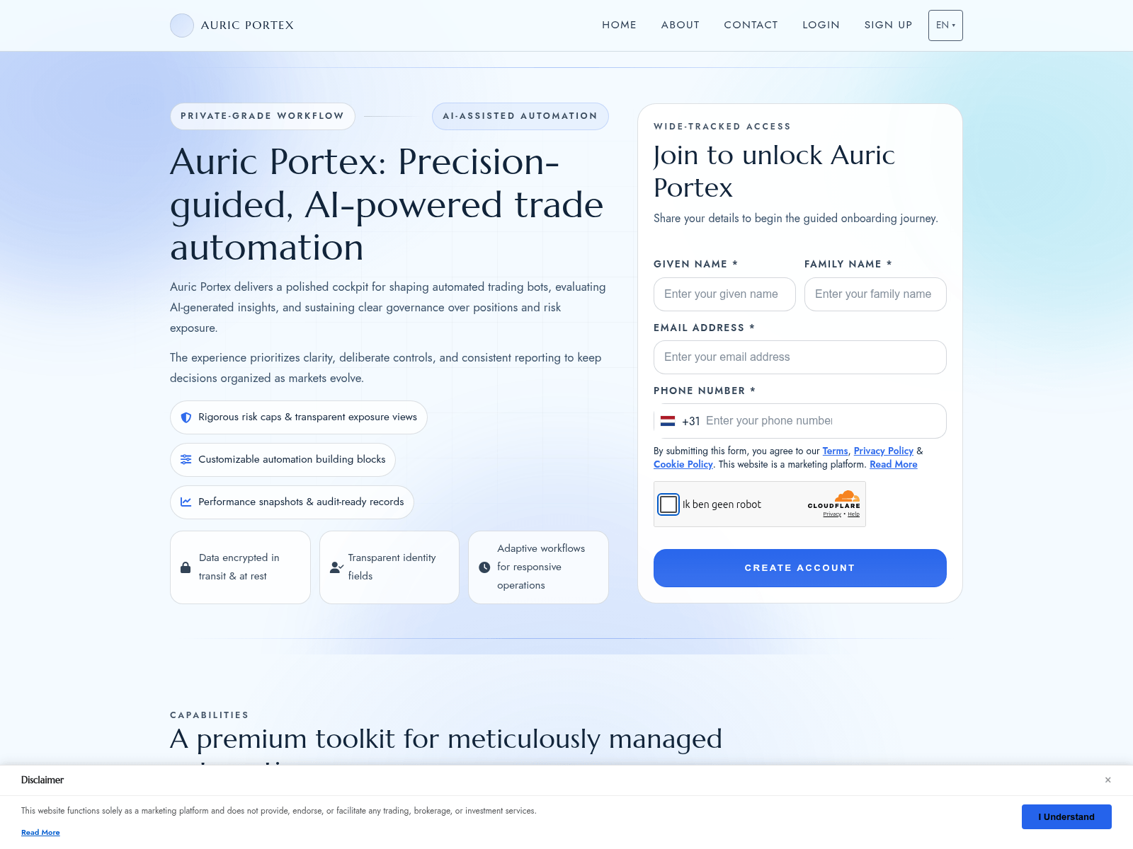 Screenshot of auricportex-app.com