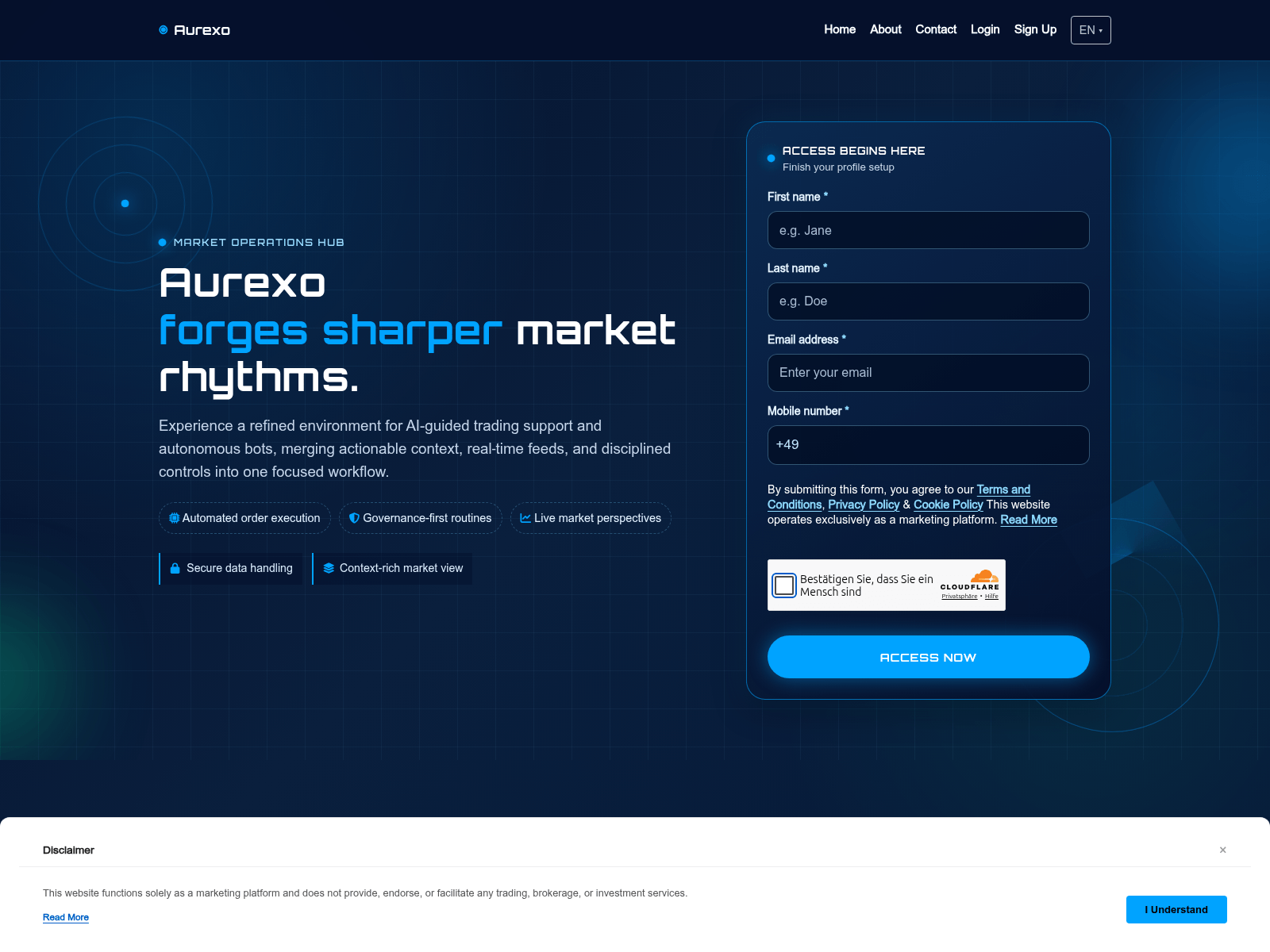 Screenshot of aurexo.digital