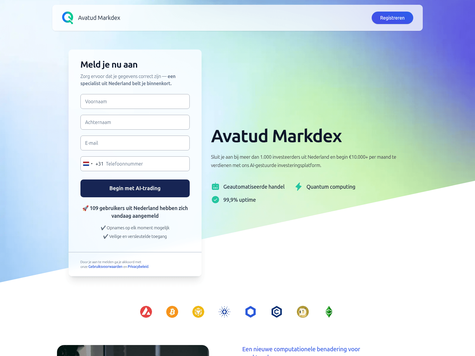 Screenshot of avatudmarkdex.net