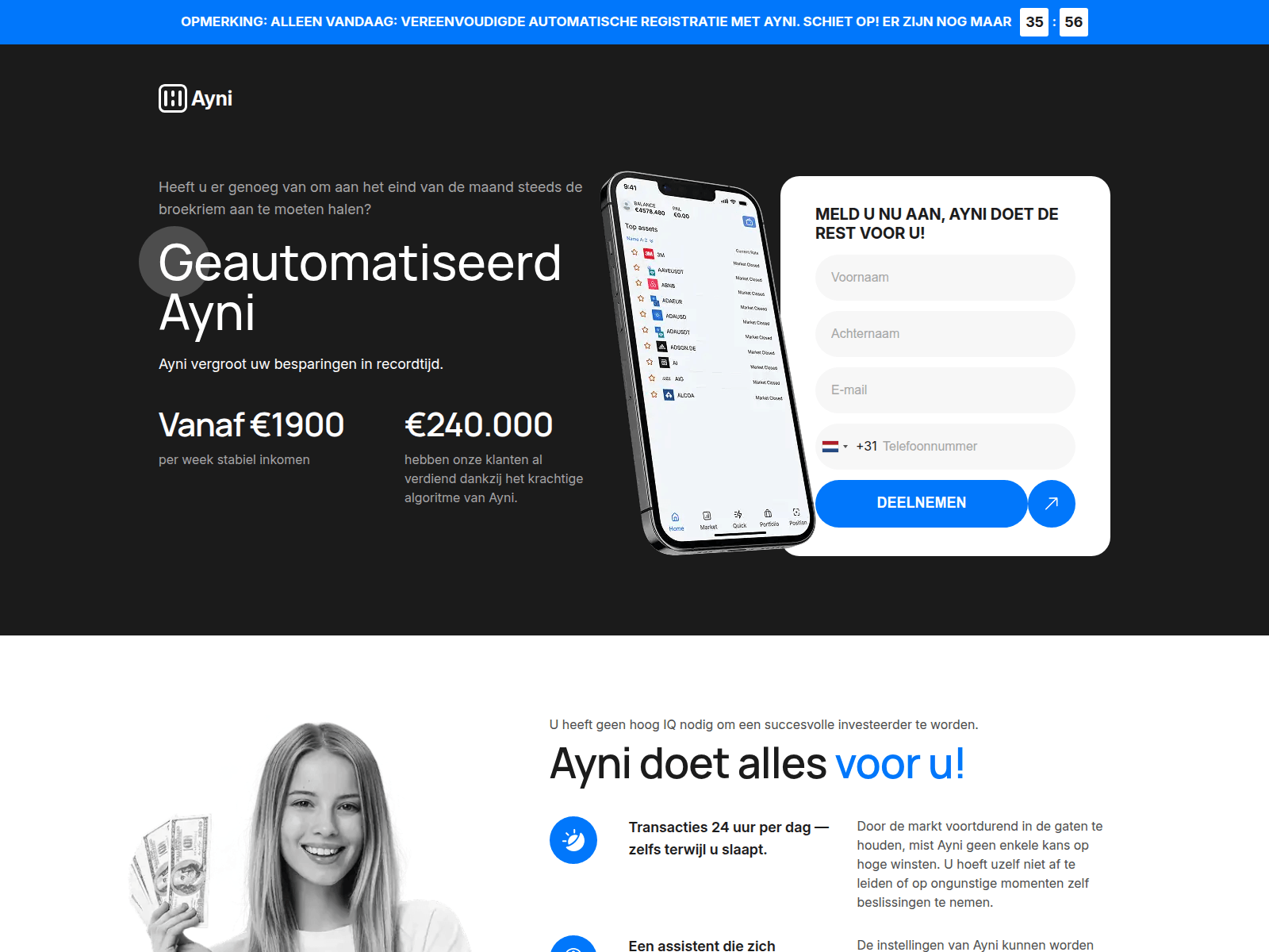 Screenshot of aynitrade.net