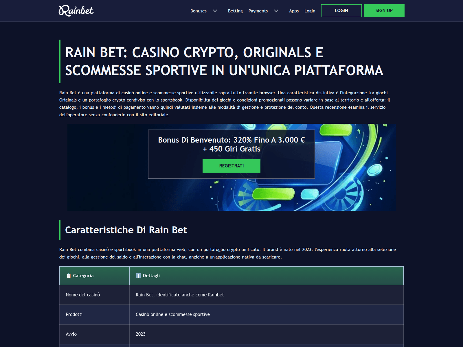 Screenshot of rainbetwin-it.com