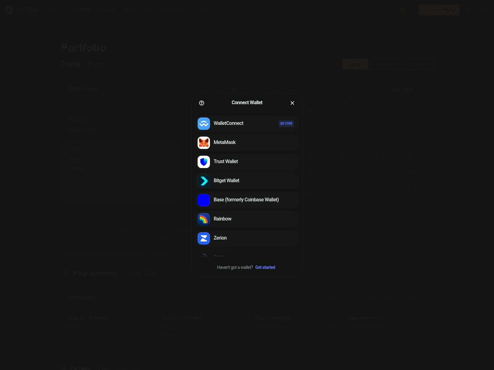 Screenshot of aster-trade.net