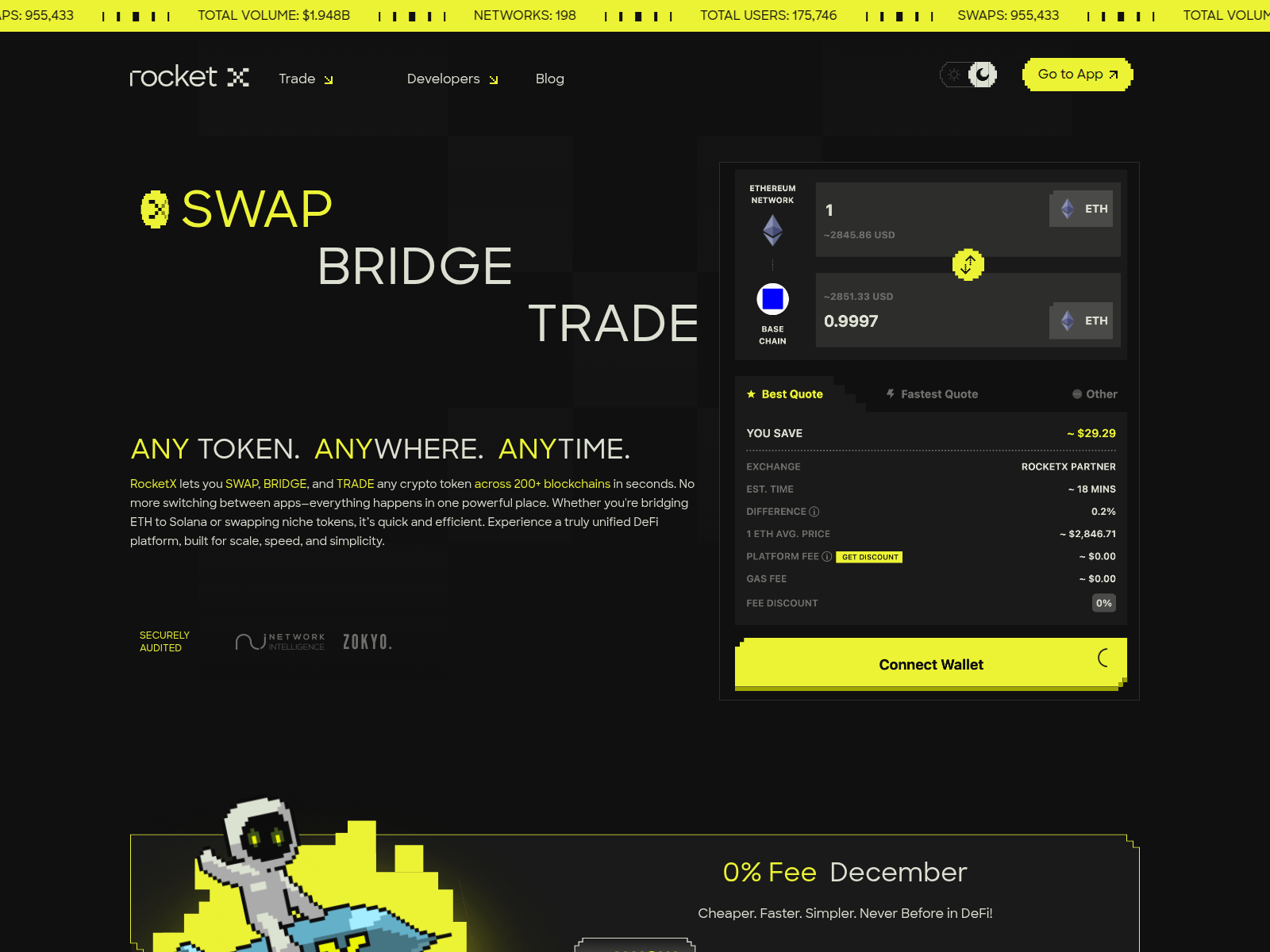 Снимок экрана docketx.exchange