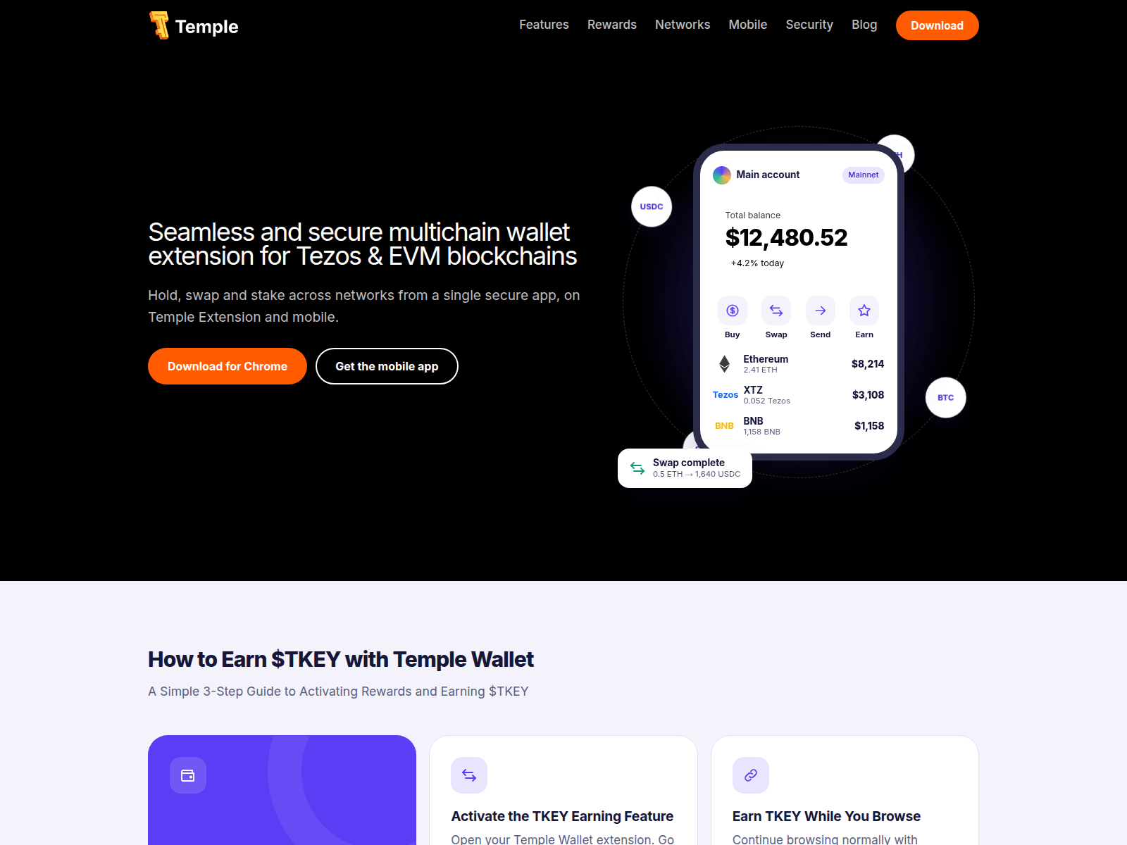 Screenshot of templewallet.org