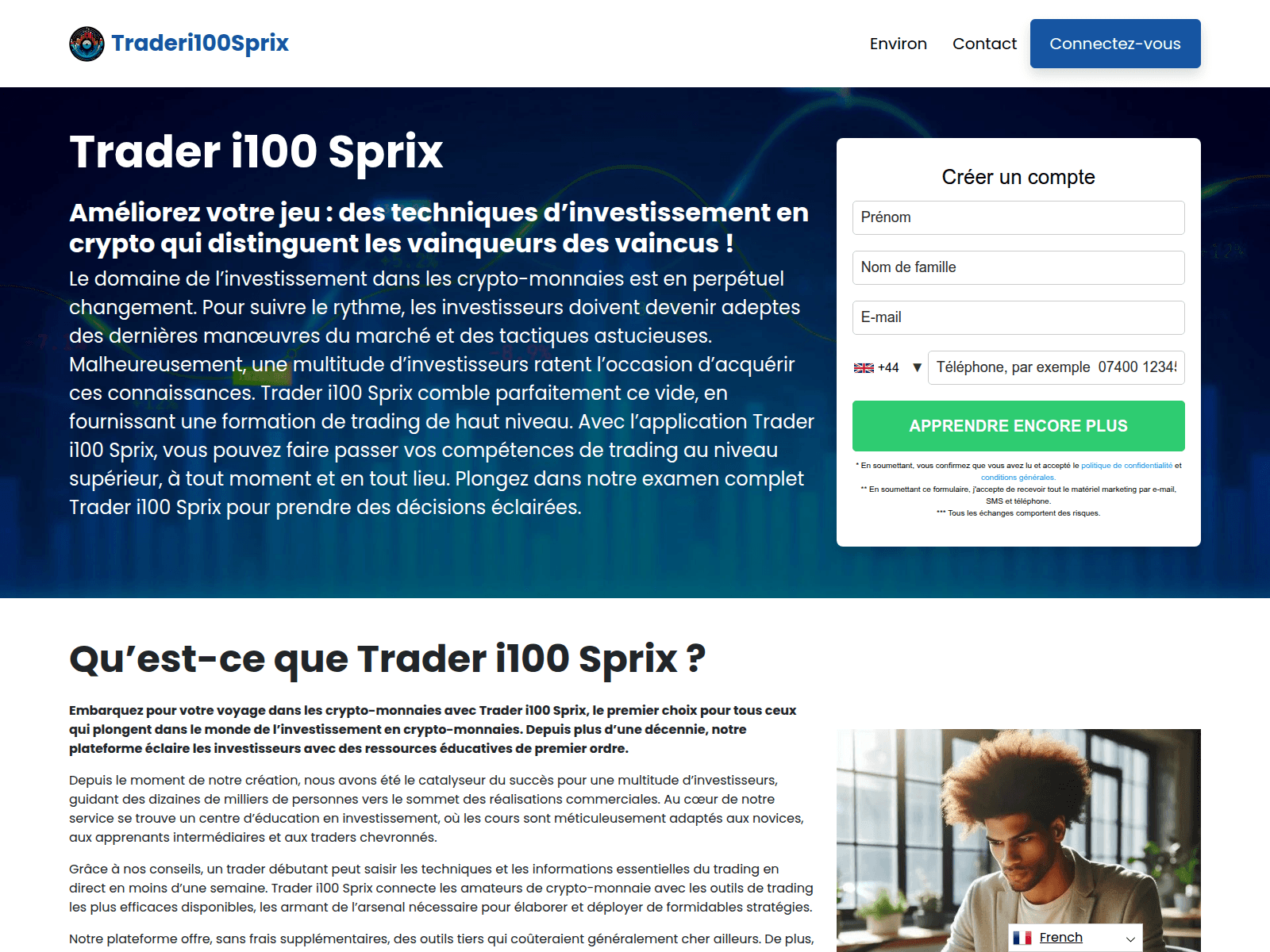 Screenshot von bittrader.org