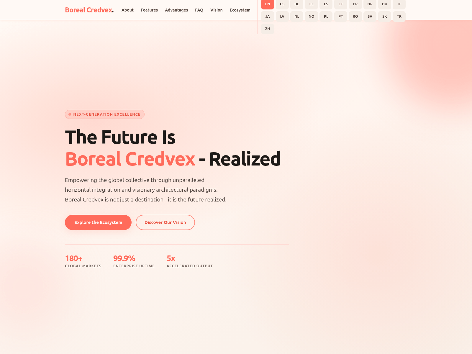 Знімок екрана borealcredvex.com