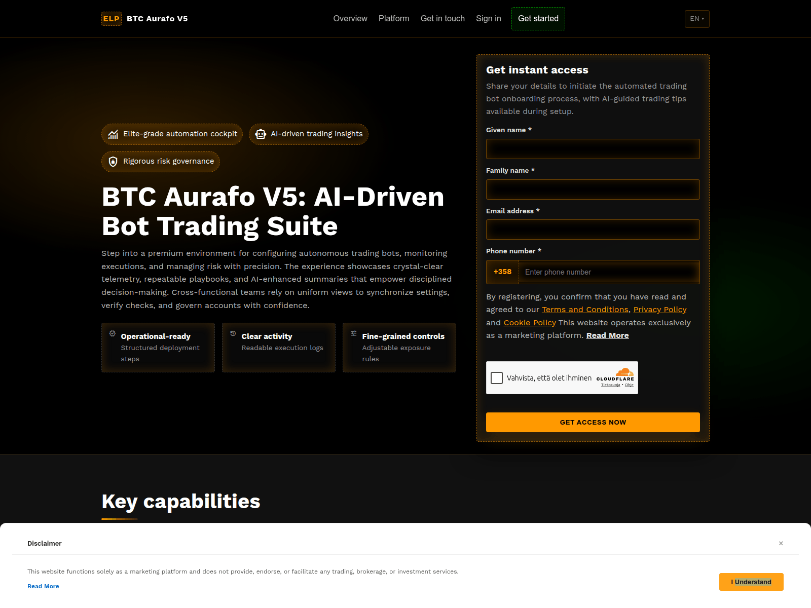 Screenshot of btcaurafov5.digital