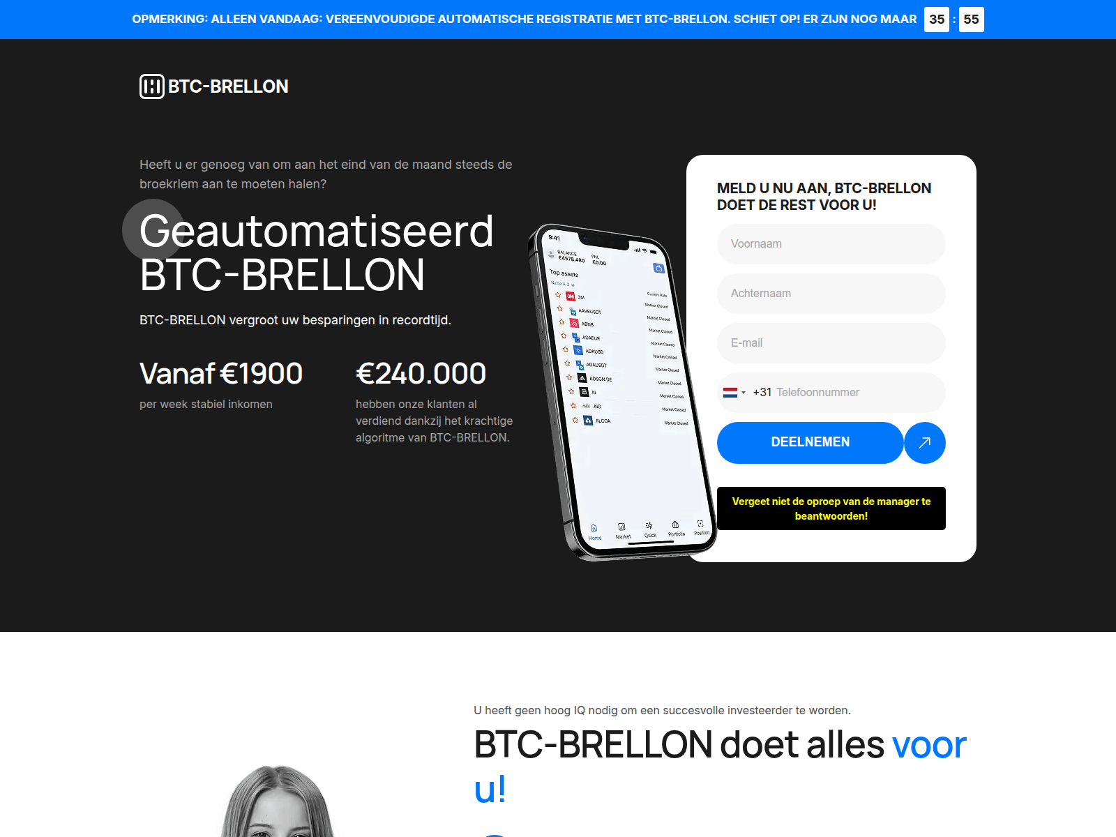 Screenshot von btcbrellon.net