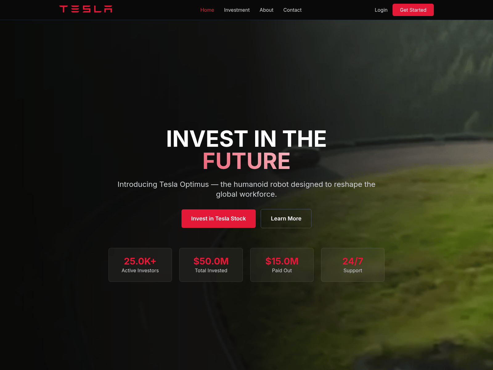 Stored capture of teslastockmarktltd.com