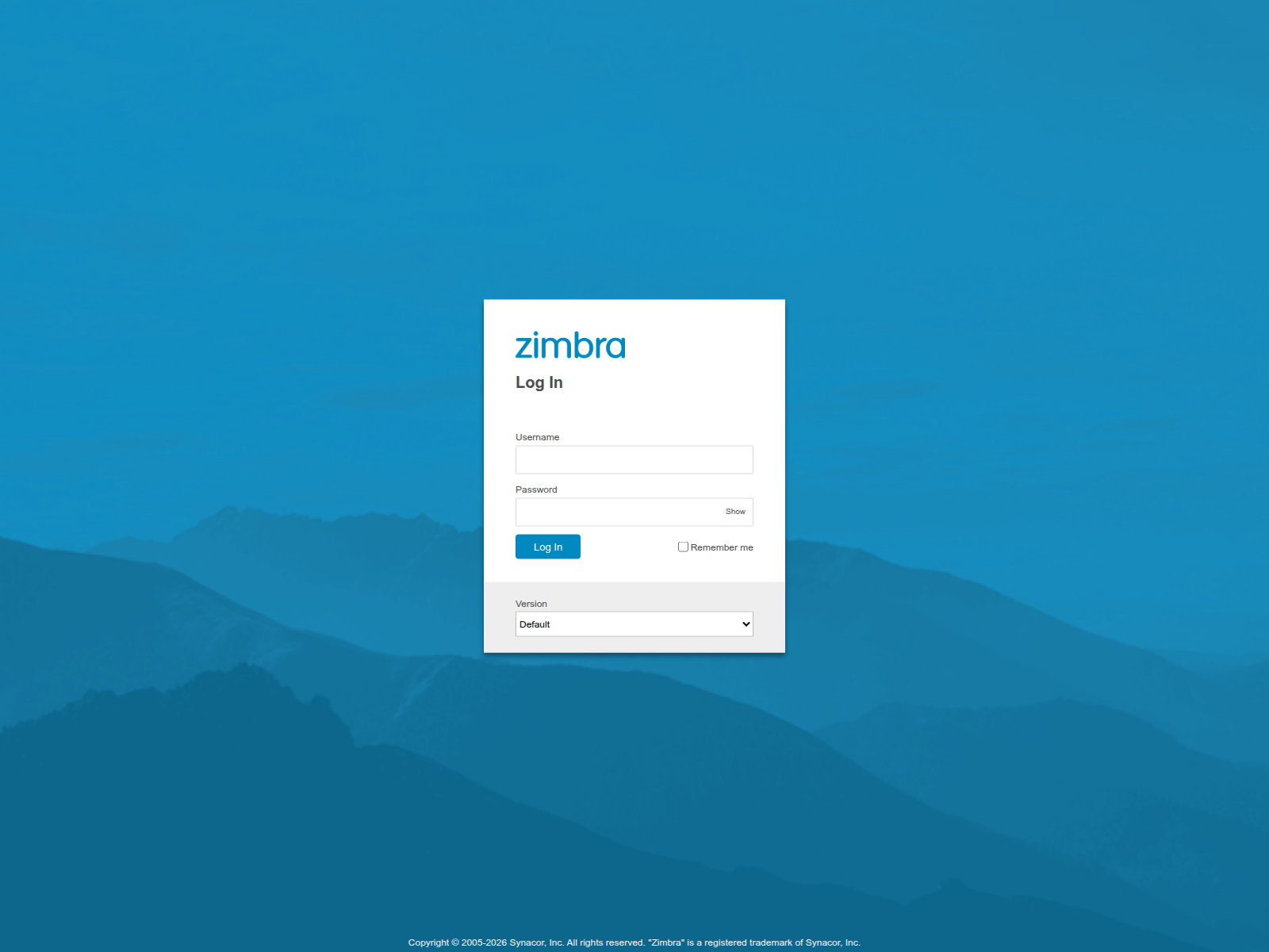Stored capture of mail-corky-meble.m-zimbra.support